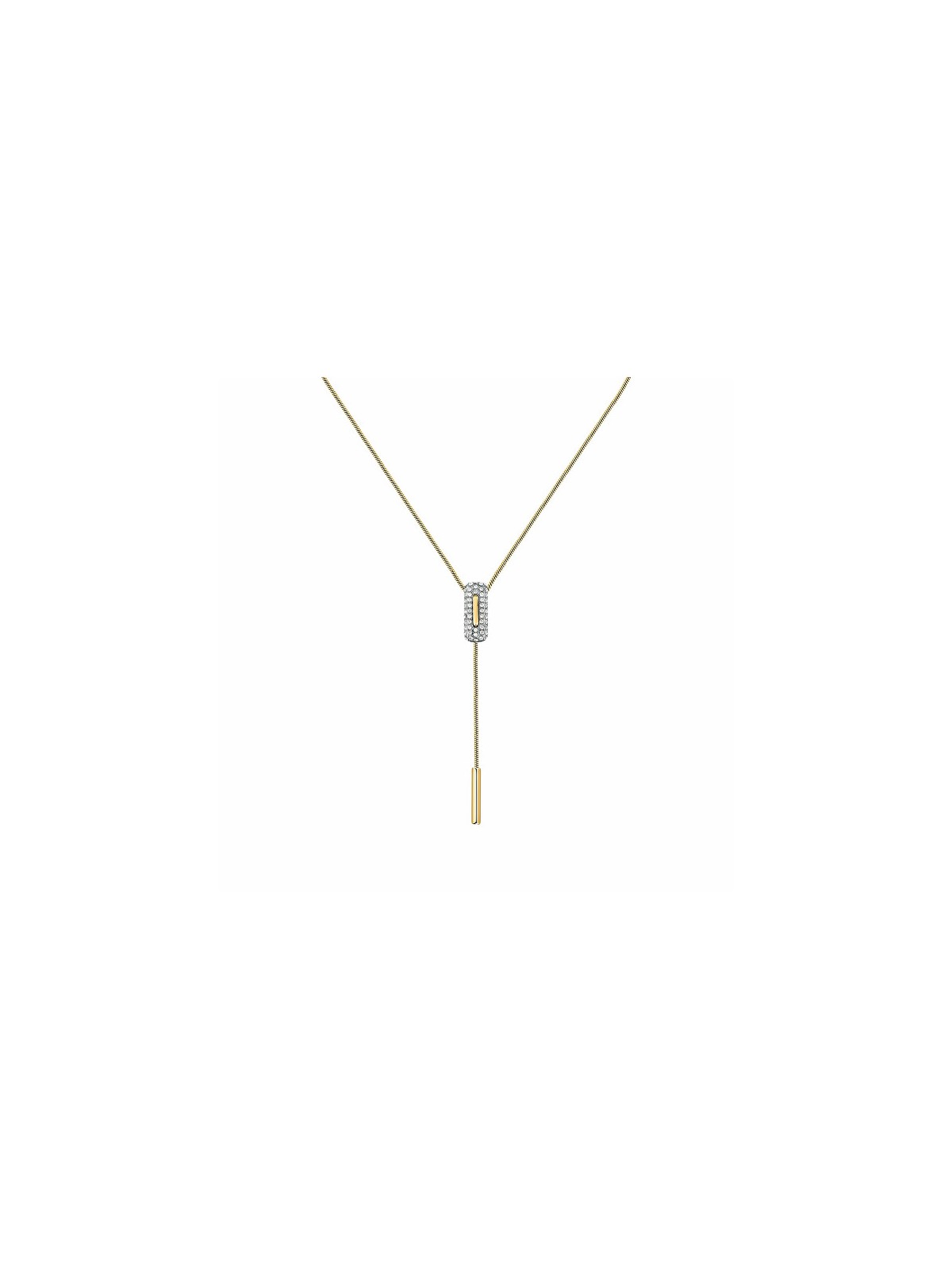 Trussardi Collana moderna in acciaio placcato oro Concept TJAYY01 donna