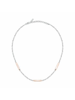 Trussardi Collana da uomo bicolore in acciaio T-Steel TJAXV29 uomo
