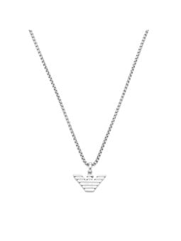 Emporio Armani Elegante collana in acciaio con logo EGS3169040 uomo