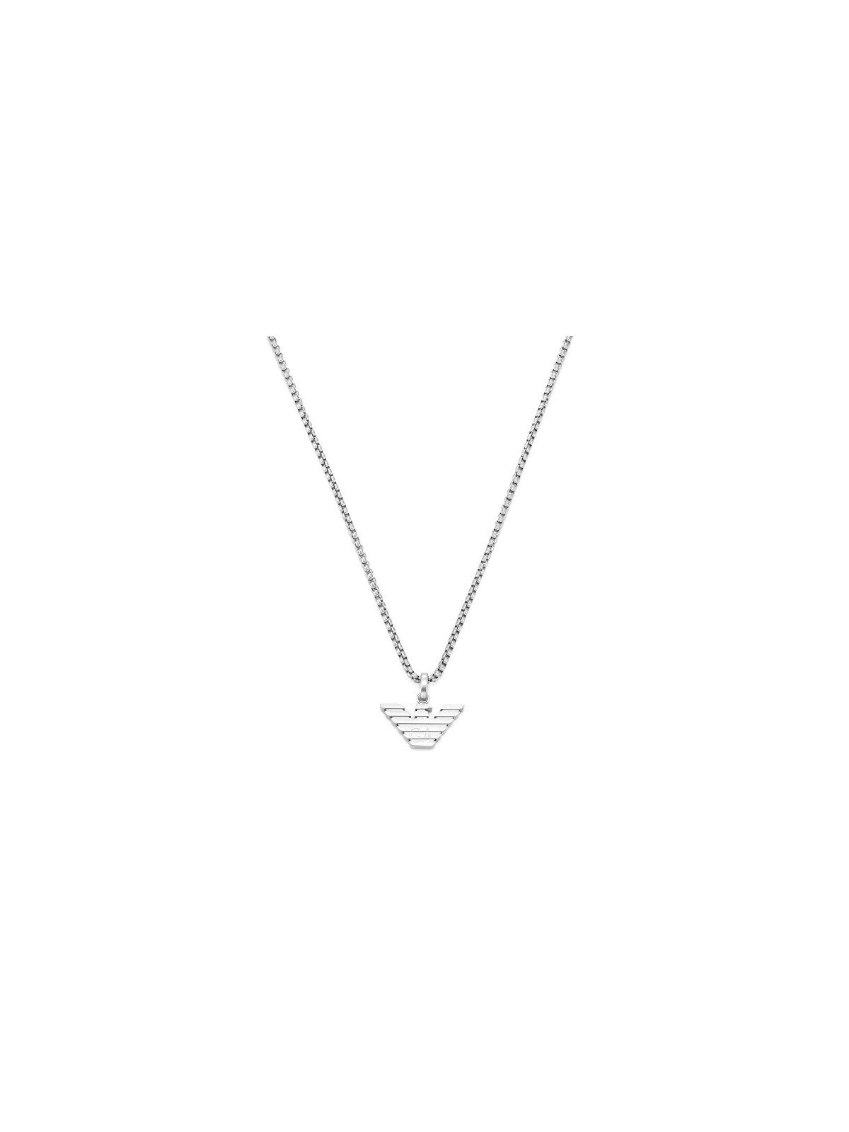 Emporio Armani Elegante collana in acciaio con logo EGS3169040 uomo