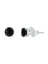 CRYSTalp Pietre argentate con cristallo nero Feel 42270.BLA.S donna