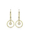 Silver Cat Orecchini pendenti alla moda placcati in oro con zirconi SC582 donna