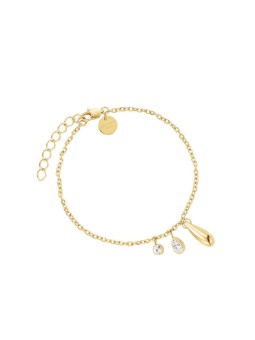 Rosefield Bracciale alla moda placcato oro con pendenti JBBCG-J1211 donna