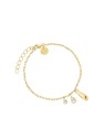 Rosefield Bracciale alla moda placcato oro con pendenti JBBCG-J1211 donna