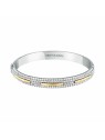 Trussardi Bracciale bicolore solido con cristalli trasparenti Concept TJAYY04 donna