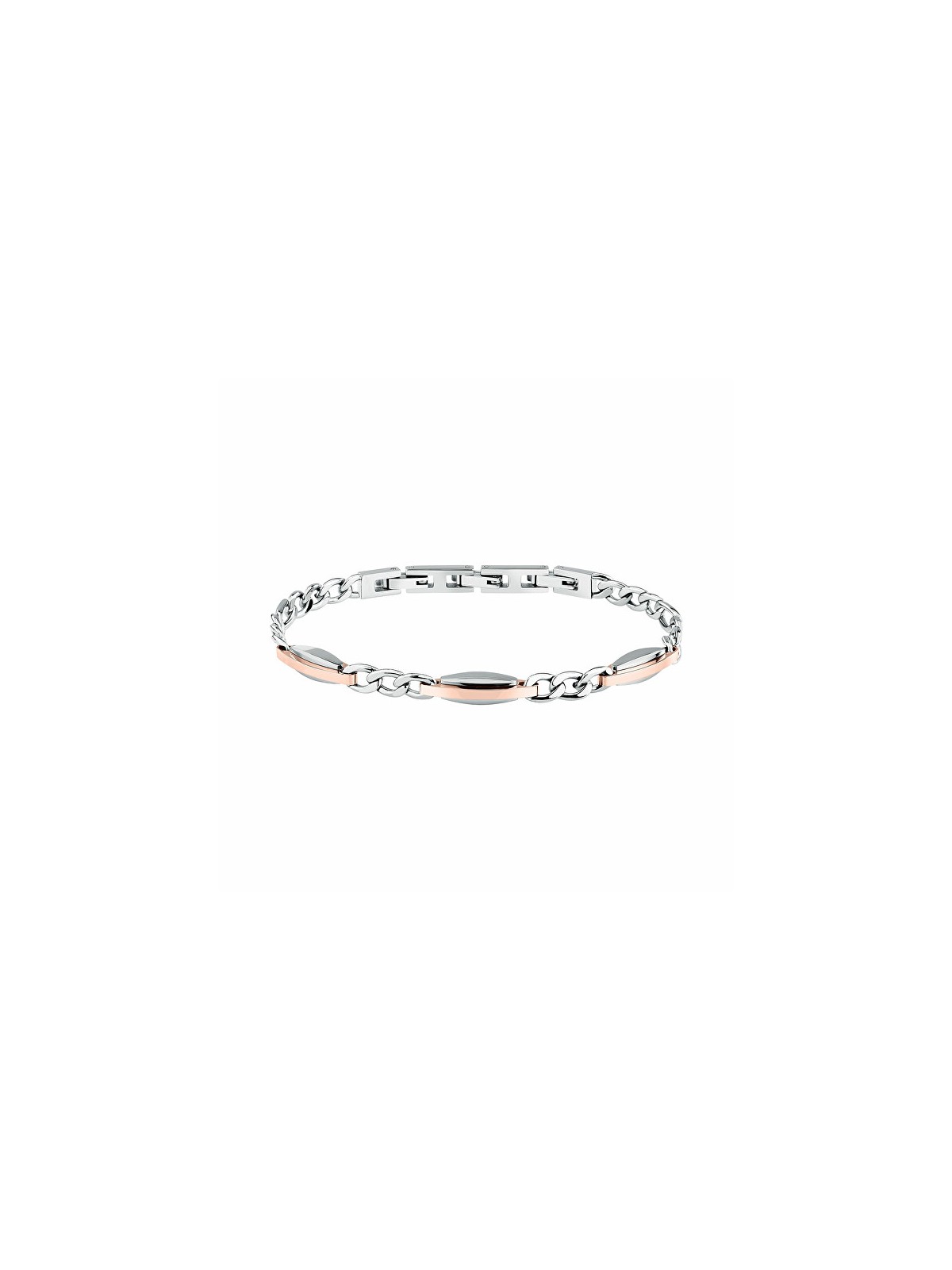 Trussardi Delicato bracciale bicolore da uomo T-Steel TJAXV38 uomo