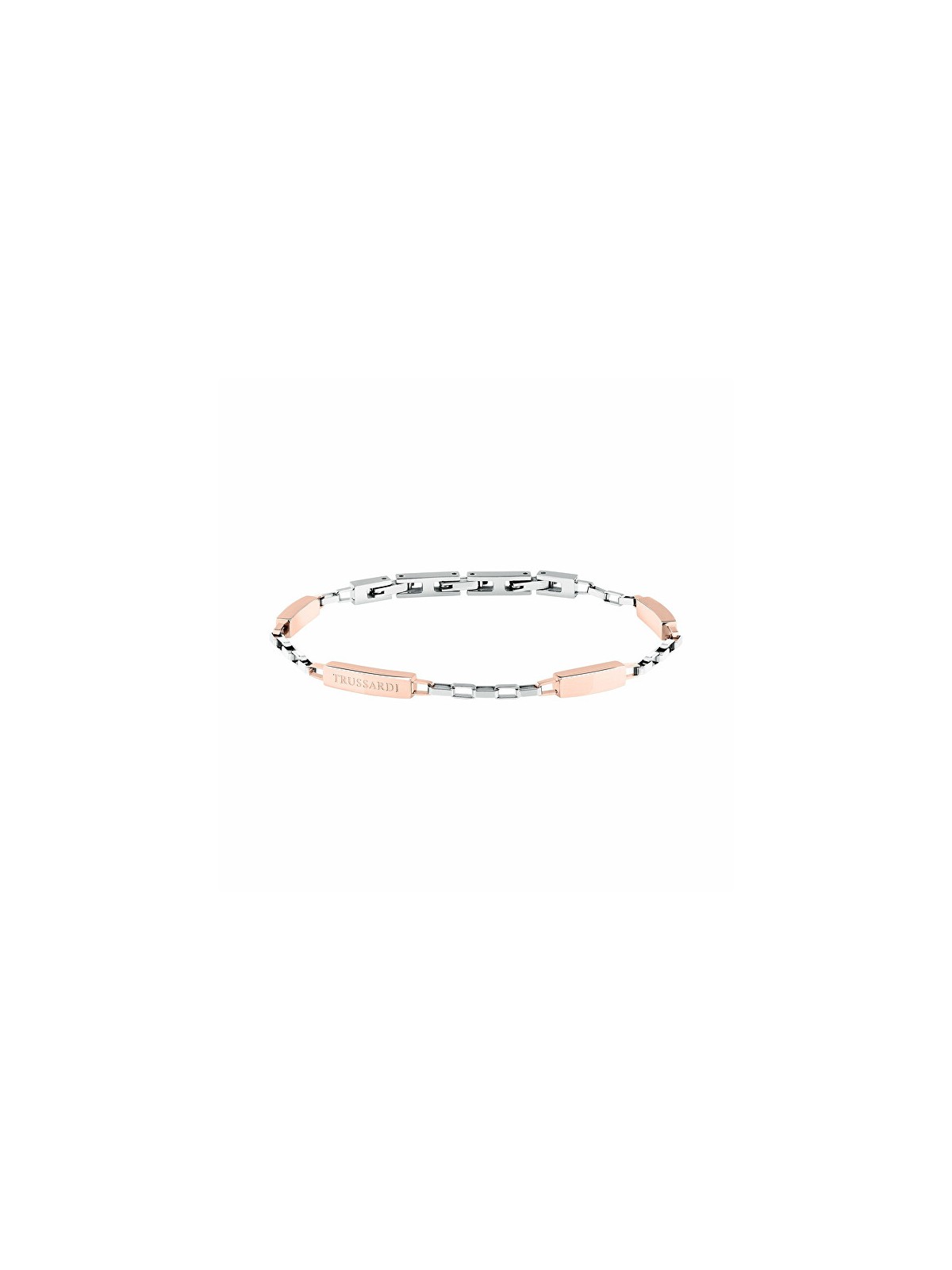 Trussardi Bracciale bicolore coordinato da uomo T-Steel TJAXV36 uomo