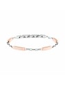 Trussardi Bracciale bicolore coordinato da uomo T-Steel TJAXV36 uomo
