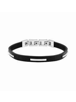 Trussardi Bracciale da uomo in pelle nera T-Leather TJAXZ10 uomo