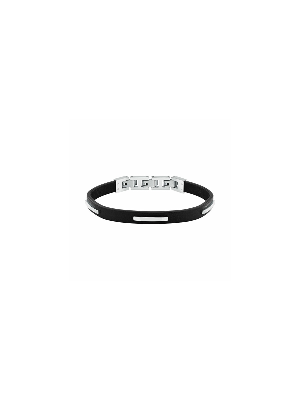 Trussardi Bracciale da uomo in pelle nera T-Leather TJAXZ10 uomo