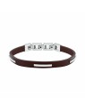 Trussardi Bracciale da uomo in pelle marrone T-Leather TJAXZ11 uomo