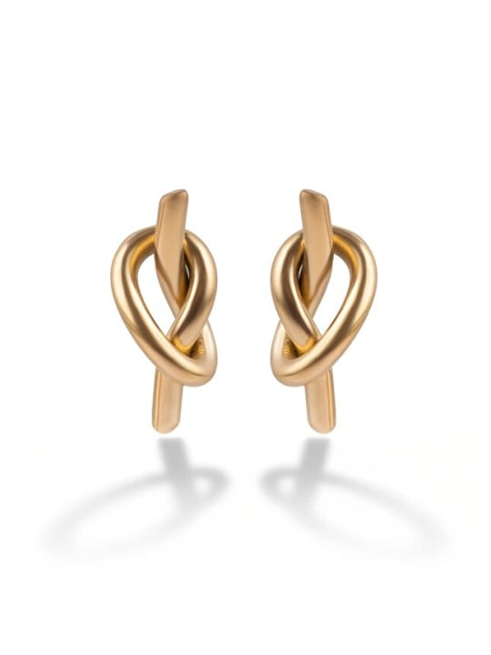 Marc Malone Orecchini placcati in oro Knot Ember MCE250382G donna