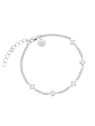 Rosefield Braccialetto delicato con cristalli trasparenti JBCPS-J1173 donna