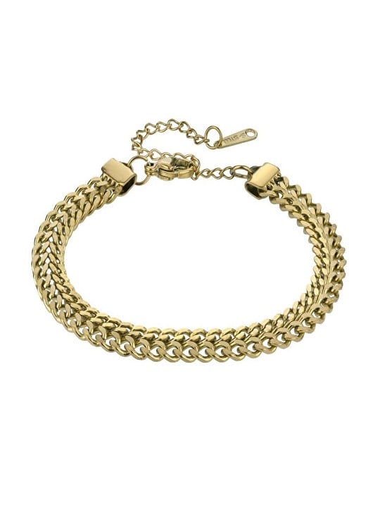 Marc Malone Elegante bracciale in acciaio placcato oro MCB24027G donna
