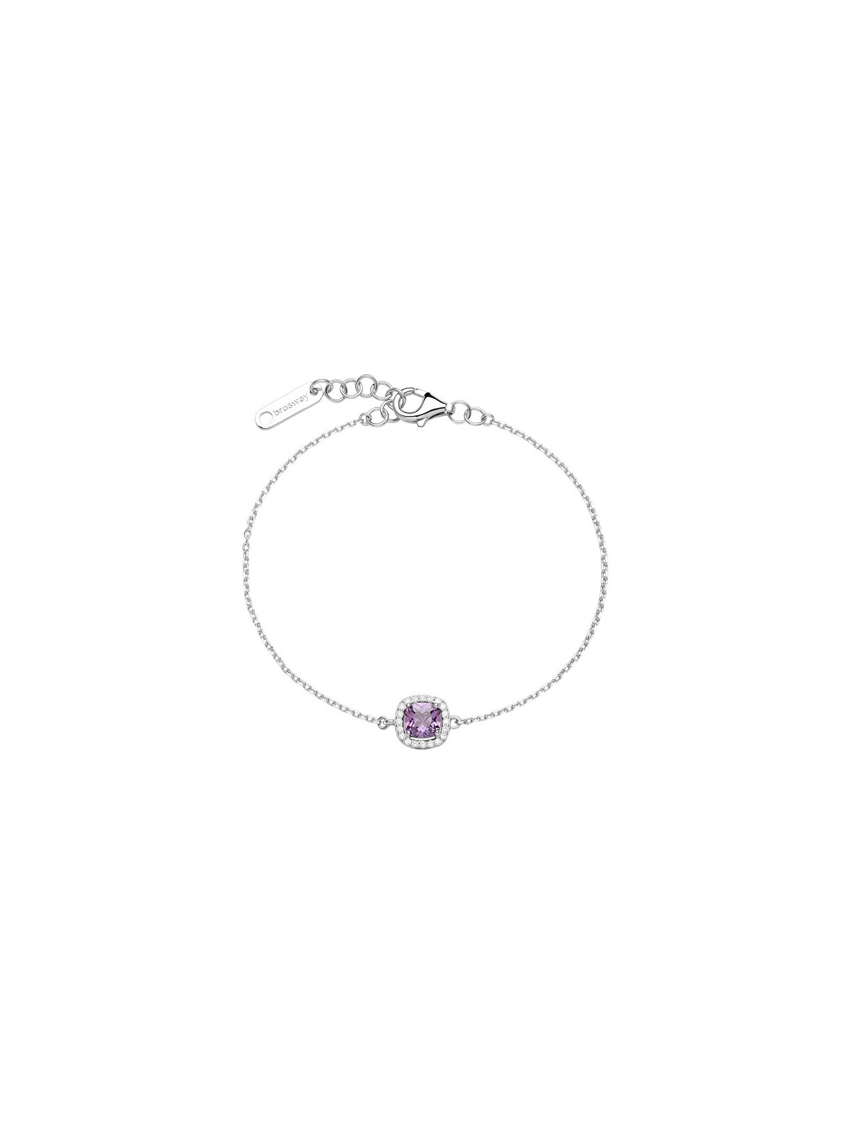 Brosway Bracciale coordinato in argento con zirconi cubici Fancy Magic Purple FMP123 donna