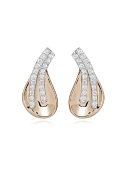 Silver Cat Eleganti orecchini in argento con zirconi bicolore SC607 donna