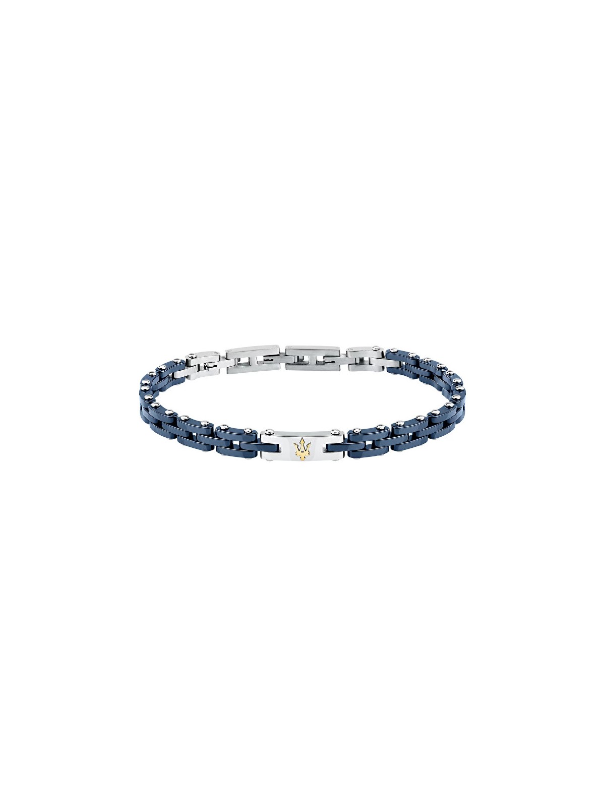 Maserati Bracciale da uomo in acciaio senza tempo con ceramica JM425ATZ65 uomo