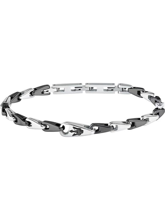 Maserati Bracciale da uomo in acciaio di design Iconic JM425AVD100 uomo