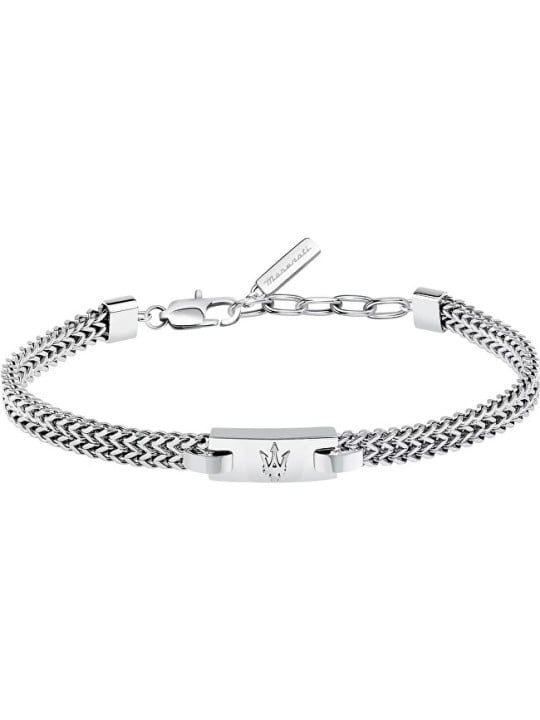 Maserati Bracciale da uomo in acciaio Iconic JM425AVD104 uomo