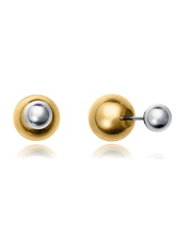Viceroy Orecchini a sfera in acciaio bicolore Air 14202E01019 donna