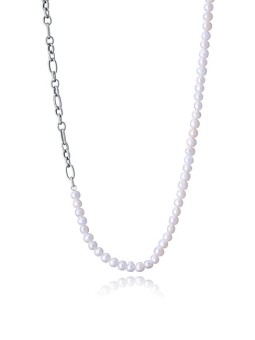 Viceroy Collana da uomo in acciaio con perle vere Beat 14226C01000 uomo