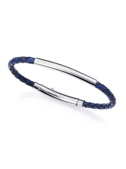 Viceroy Bracciale da uomo in pelle blu Magnum 15163P01013 uomo