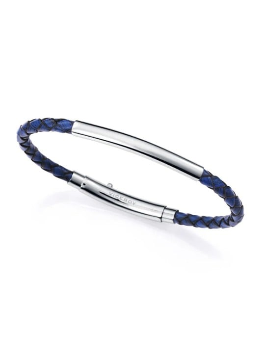 Viceroy Bracciale da uomo in pelle blu Magnum 15163P01013 uomo