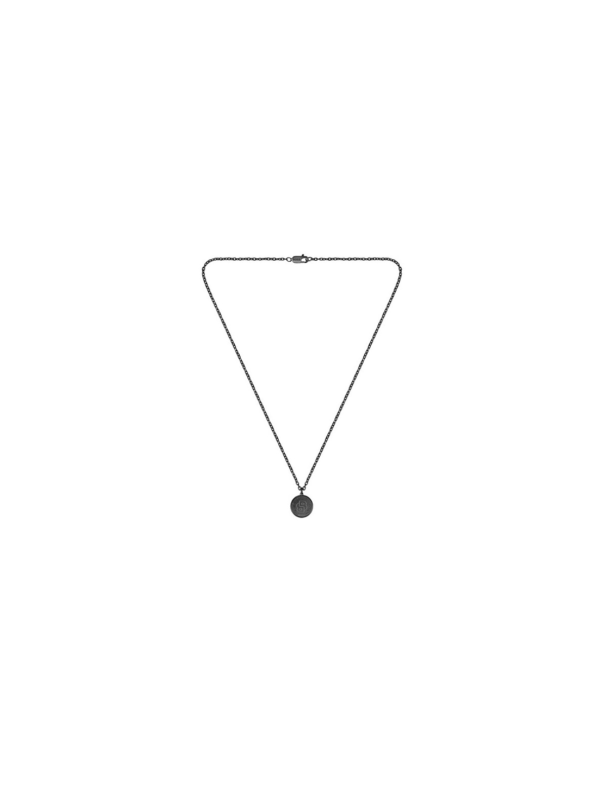 Hugo Boss Collana da uomo in acciaio nero Double B 1580762 uomo