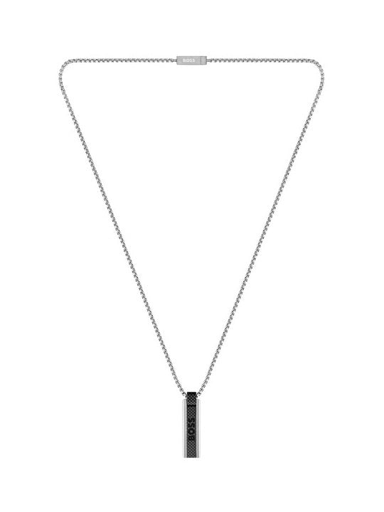 Hugo Boss Collana da uomo in acciaio con pendente Sakis 1580365 uomo