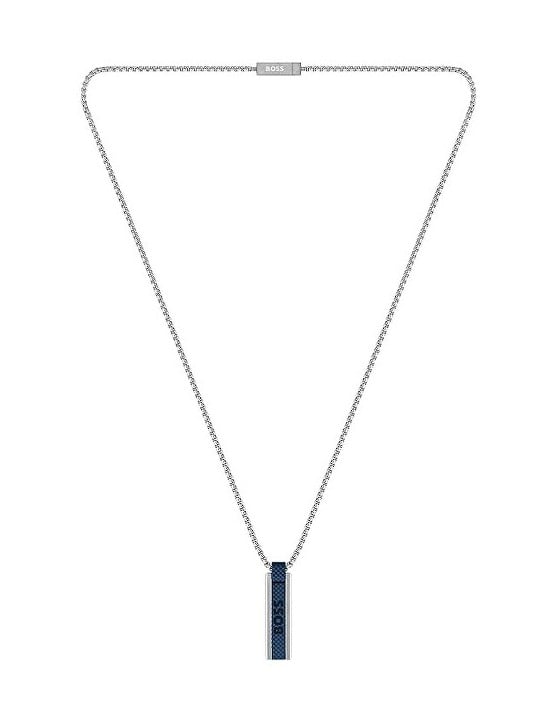 Hugo Boss Collana in acciaio con pendente da uomo Sakis 1580370 uomo
