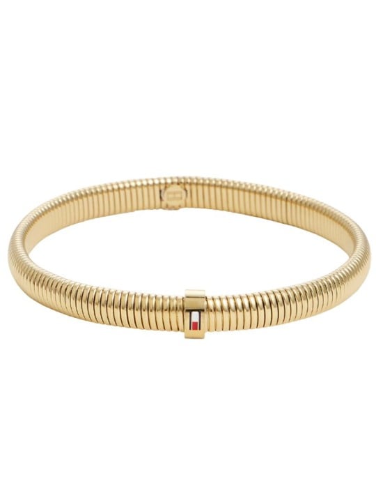 Tommy Hilfiger Elegante bracciale da donna placcato oro, bracciale elastico 2781005 donna