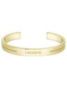 Lacoste Bracciale aperto in acciaio placcato oro Adventurer 2040527 donna