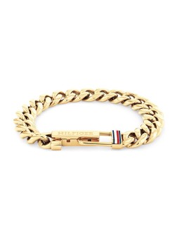 Tommy Hilfiger Elegante bracciale da uomo placcato oro 2790665 uomo