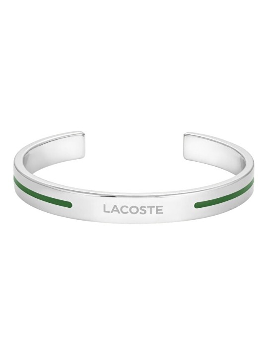 Lacoste Bracciale aperto in acciaio massiccio Adventurer 2040526 donna