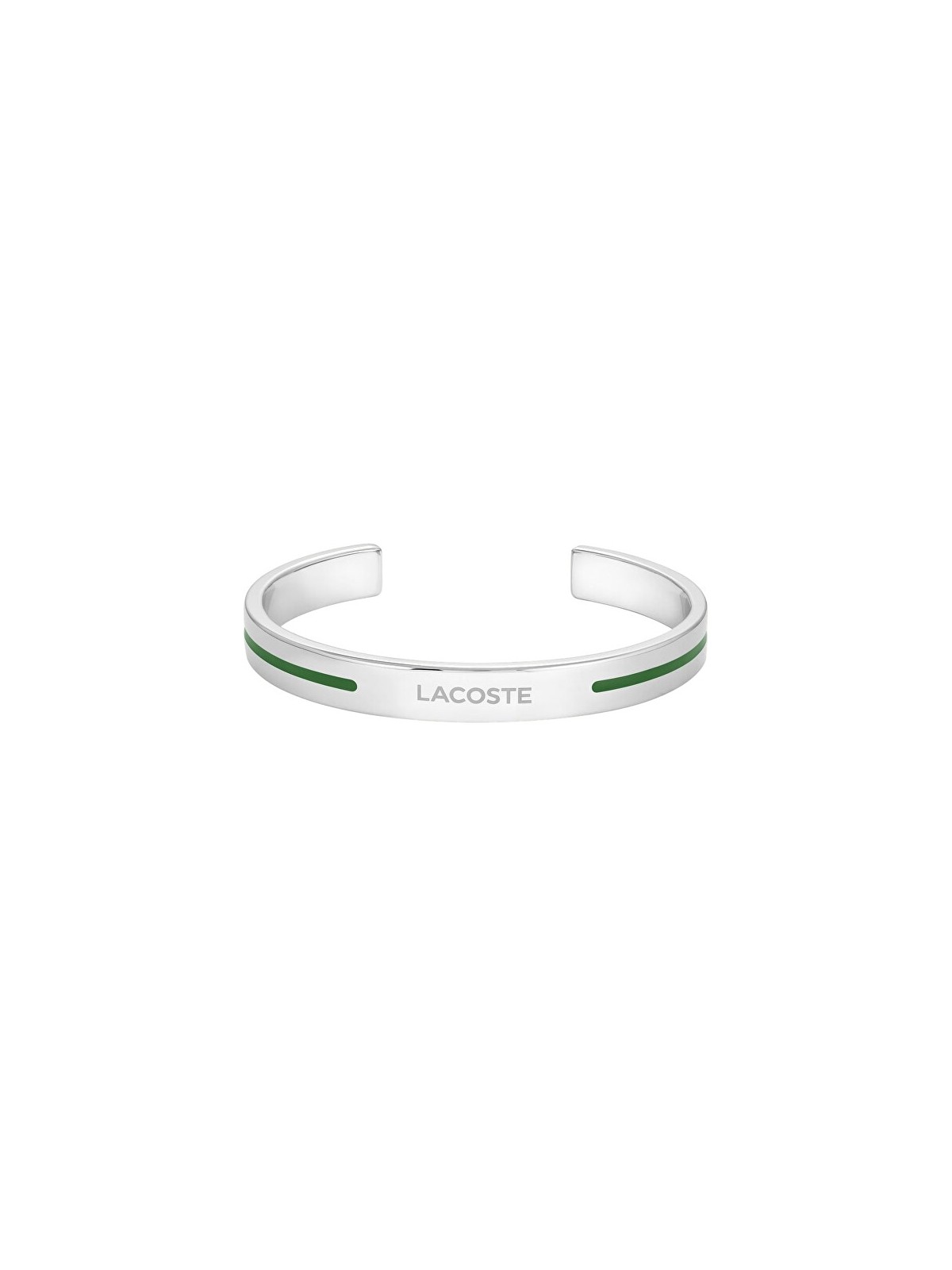 Lacoste Bracciale aperto in acciaio massiccio Adventurer 2040526 donna