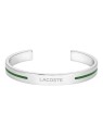 Lacoste Bracciale aperto in acciaio massiccio Adventurer 2040526 donna