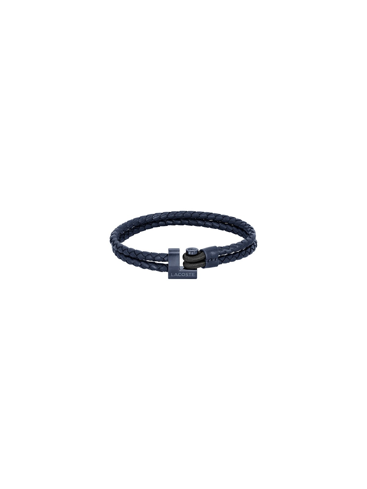 Lacoste Elegante bracciale in pelle intrecciata marrone Loch 2040150 uomo