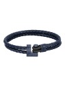 Lacoste Elegante bracciale in pelle intrecciata marrone Loch 2040150 uomo