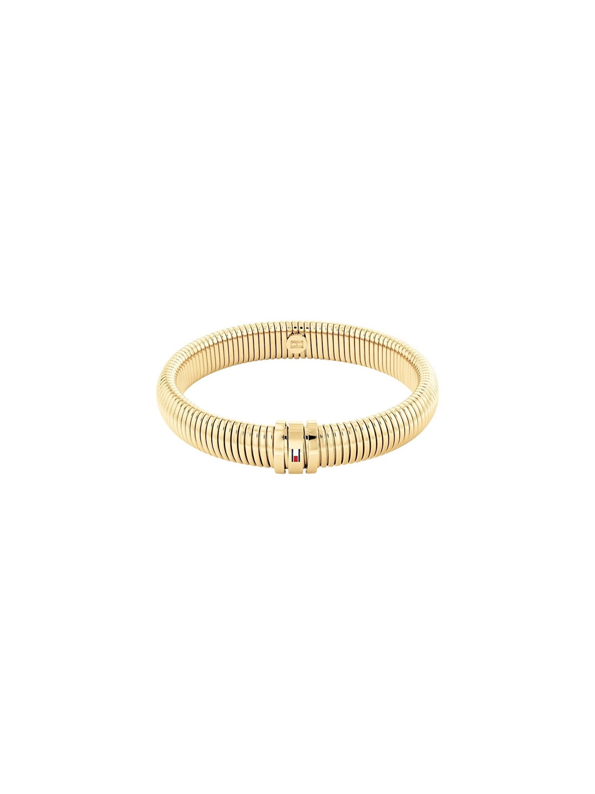 Tommy Hilfiger Braccialetto giocoso placcato oro per donna, braccialetti elasticizzati 2780995 donna
