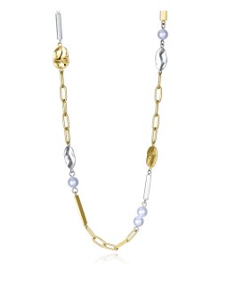 Viceroy Delicata collana placcata oro con perle sintetiche Chic 75372C01019 donna