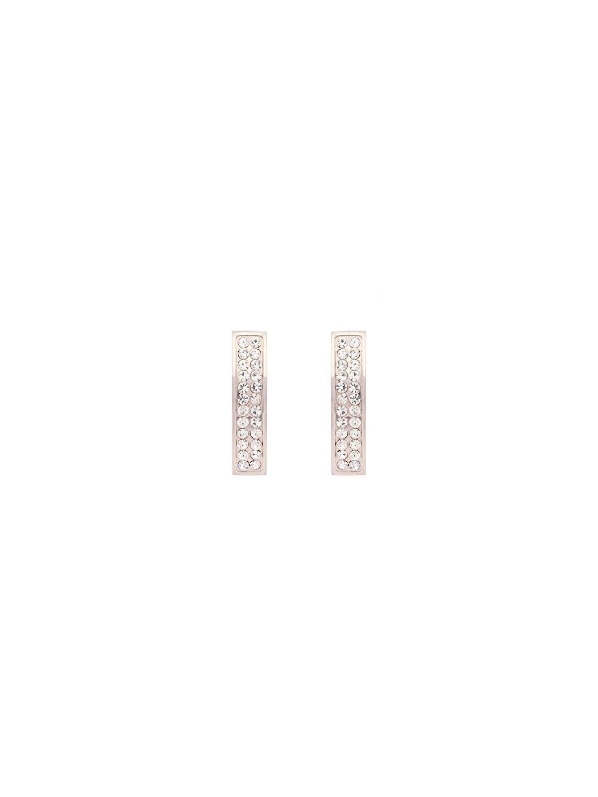 Oliver Weber Orecchini scintillanti in acciaio con cristalli Brava Lumiere 23227 donna