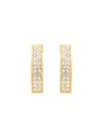 Oliver Weber Orecchini scintillanti placcati in oro con cristalli Brava Lumiere 23227G donna