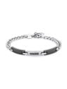 S'Agapõ Bracciale da uomo in acciaio Titan STI12 uomo