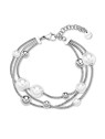 Brosway Bracciale triplo in acciaio con perline Perfetto BPC58 donna