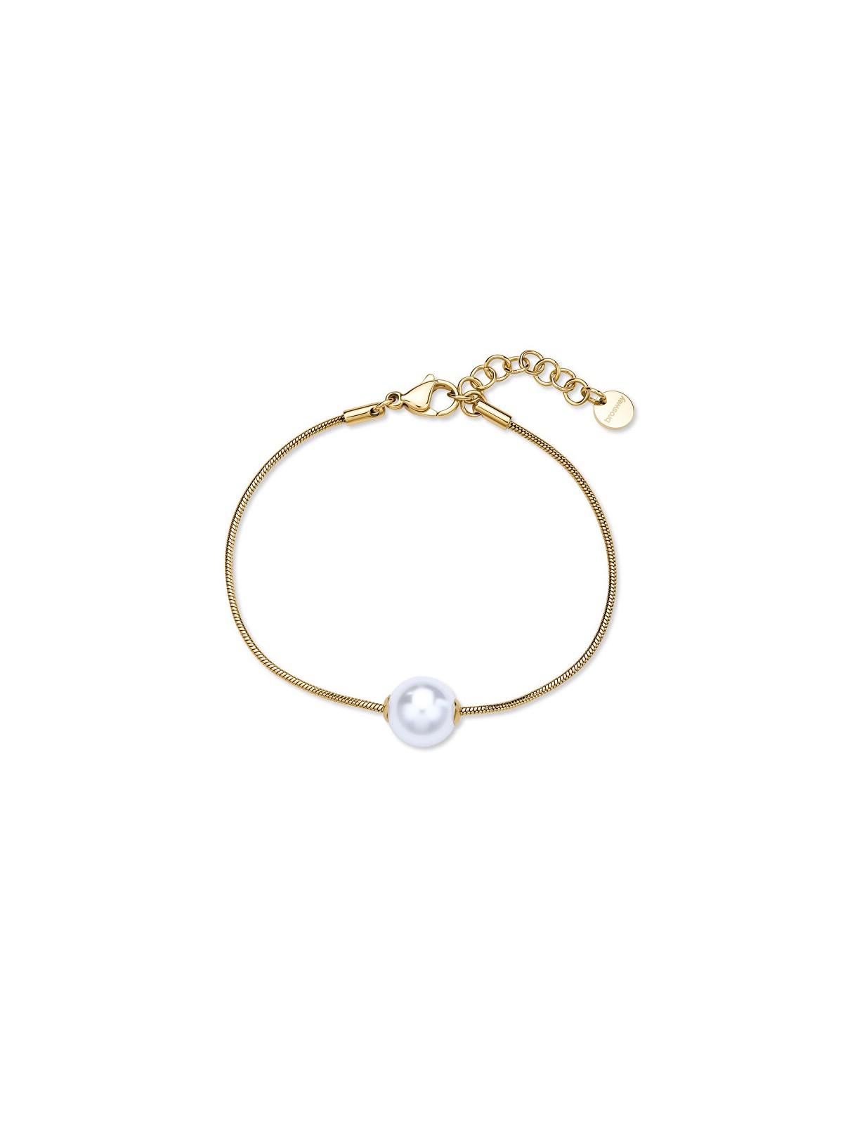 Brosway Affascinante bracciale placcato oro con perla sintetica Perfetto BPC53 donna