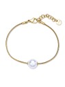 Brosway Affascinante bracciale placcato oro con perla sintetica Perfetto BPC53 donna