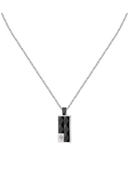 Maserati Collana da uomo in acciaio e ceramica, modello JM423ATZ27 uomo