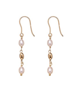 Alisia Orecchini pendenti placcati in oro con perle vere AL4138.01.000 donna