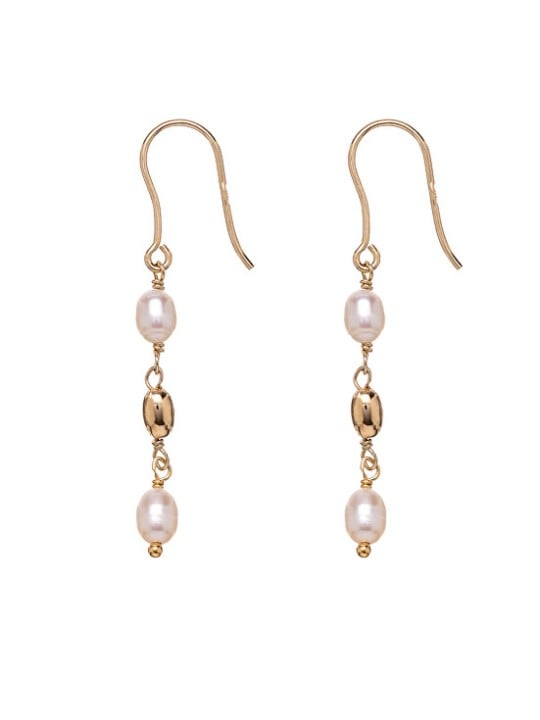 Alisia Orecchini pendenti placcati in oro con perle vere AL4138.01.000 donna