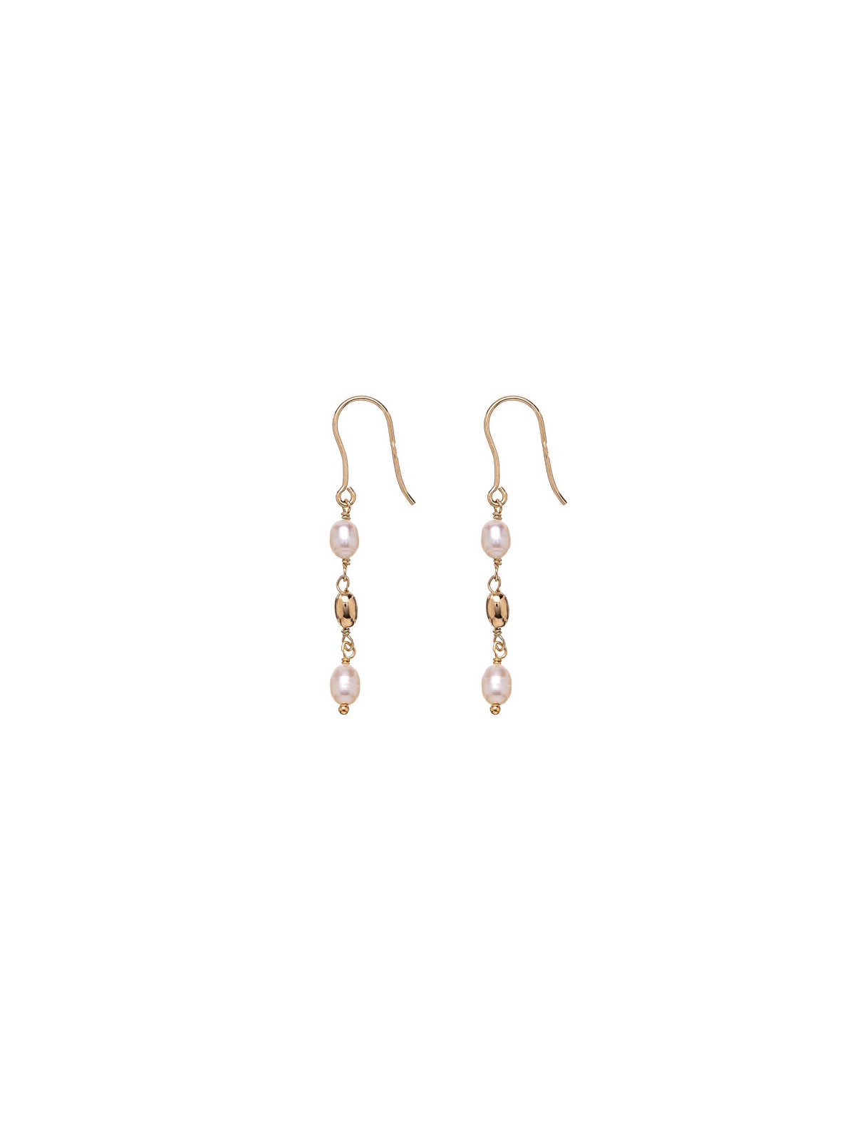 Alisia Orecchini pendenti placcati in oro con perle vere AL4138.01.000 donna